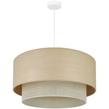 Brilagi - Lampadario a sospensione con filo ARIZONA BOHO 1xE27/15W/230V diametro 60 cm beige/bianco