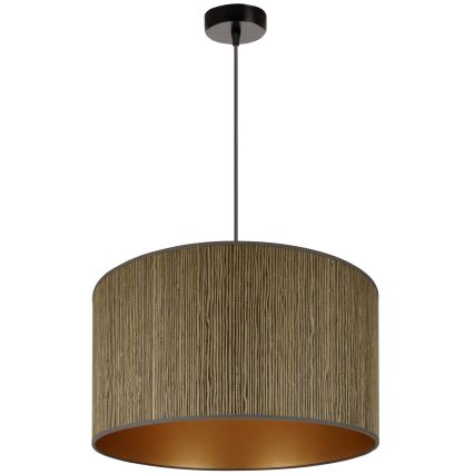 Brilagi - Lampadario a sospensione con filo BOSTON ROLLER 1xE27/15W/230V diametro 45 cm paglia marrone/oro