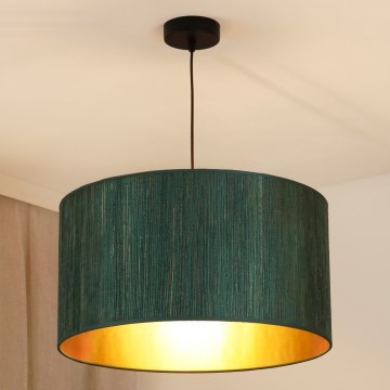 Brilagi - Lampadario a sospensione con filo BOSTON ROLLER 1xE27/15W/230V diametro 45 cm paglia verde/oro