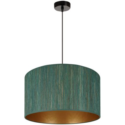 Brilagi - Lampadario a sospensione con filo BOSTON ROLLER 1xE27/15W/230V diametro 45 cm paglia verde/oro