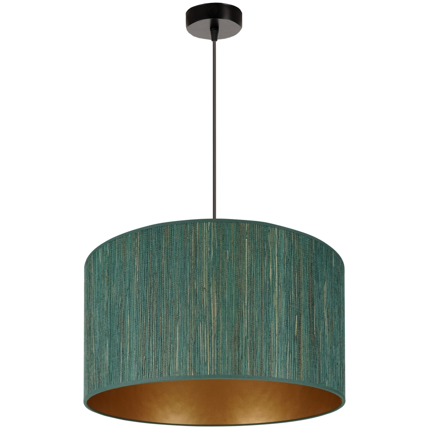 Brilagi - Lampadario a sospensione con filo BOSTON ROLLER 1xE27/15W/230V diametro 45 cm paglia verde/oro