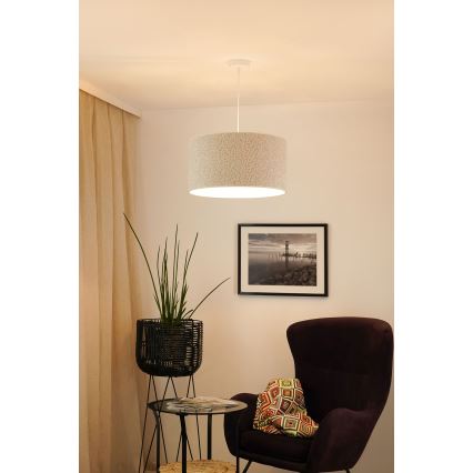 Brilagi - Lampadario a sospensione con filo BOUCLE ROLLER 1xE27/15W/230V diametro 45 cm color crema