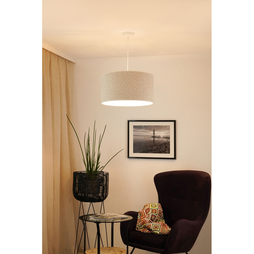 Brilagi - Lampadario a sospensione con filo BOUCLE ROLLER 1xE27/15W/230V diametro 45 cm color crema