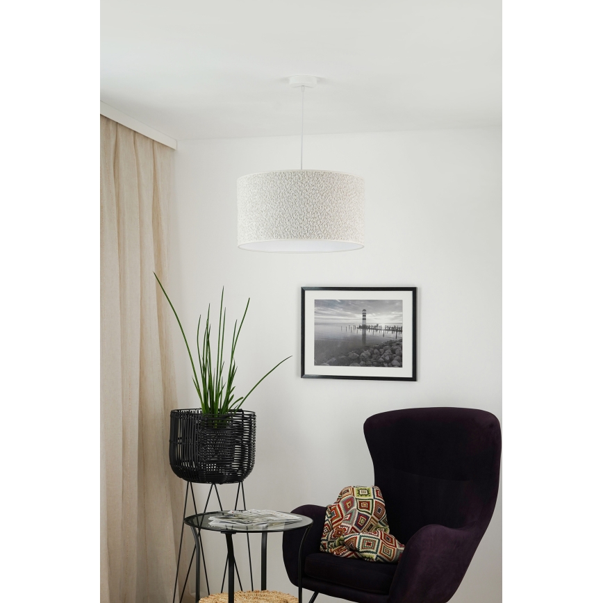 Brilagi - Lampadario a sospensione con filo BOUCLE ROLLER 1xE27/15W/230V diametro 45 cm color crema