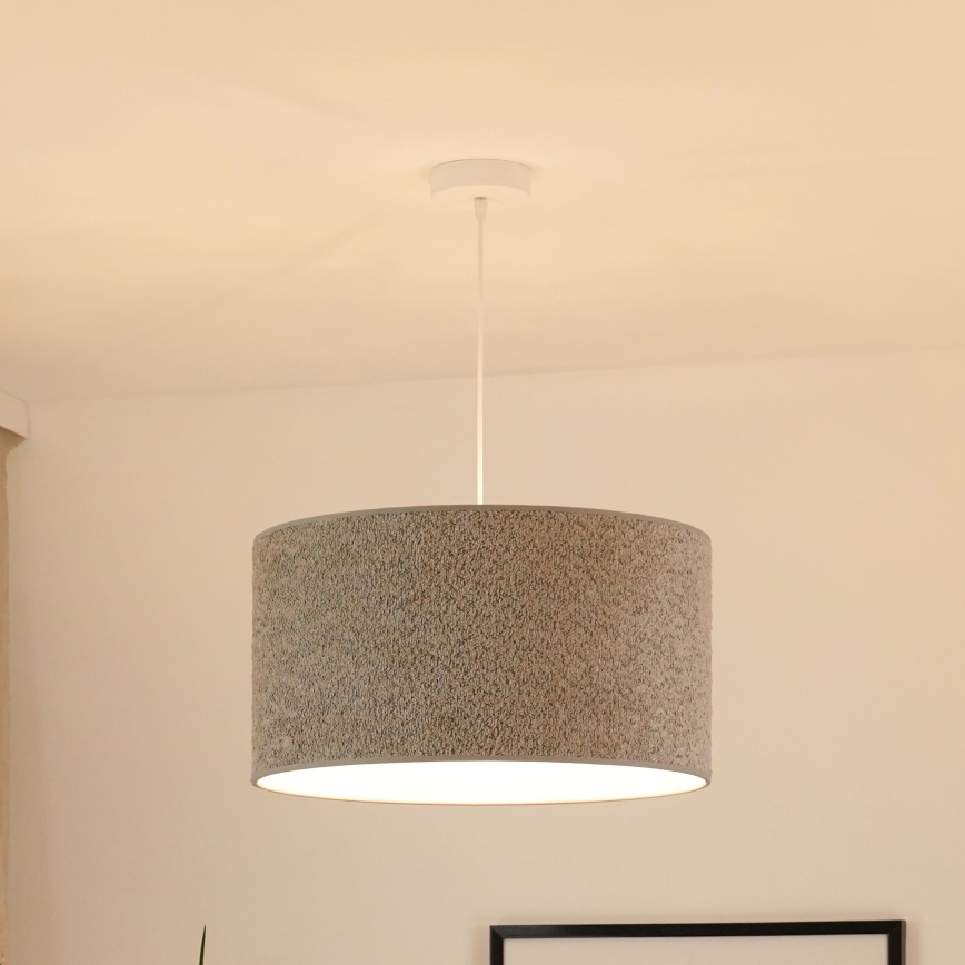 Brilagi - Lampadario a sospensione con filo BOUCLE ROLLER 1xE27/15W/230V diametro 45 cm grigio