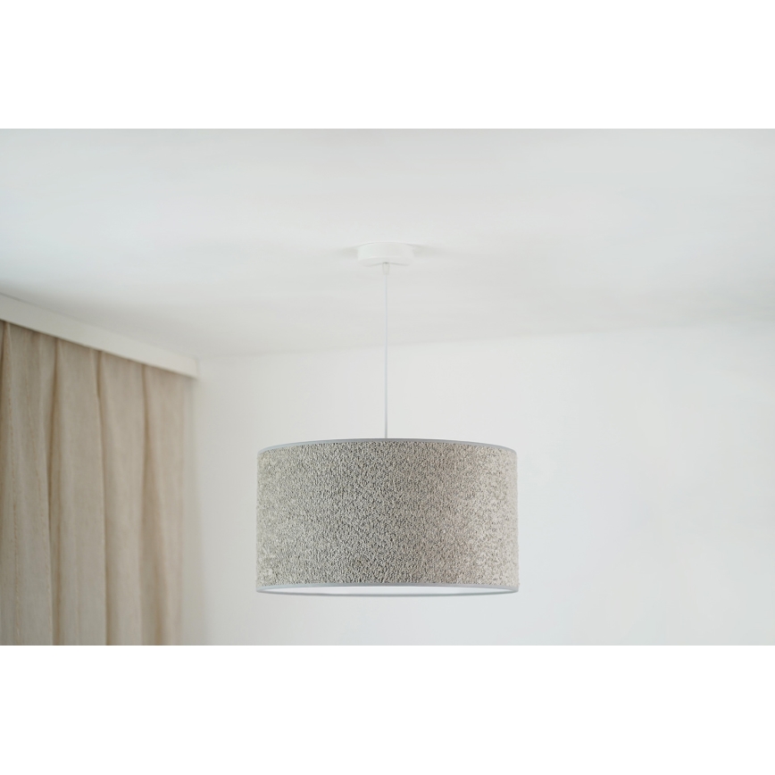 Brilagi - Lampadario a sospensione con filo BOUCLE ROLLER 1xE27/15W/230V diametro 45 cm grigio