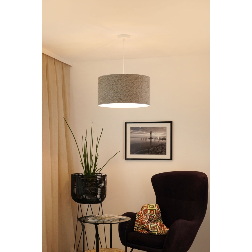 Brilagi - Lampadario a sospensione con filo BOUCLE ROLLER 1xE27/15W/230V diametro 45 cm grigio