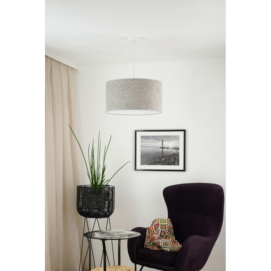 Brilagi - Lampadario a sospensione con filo BOUCLE ROLLER 1xE27/15W/230V diametro 45 cm grigio