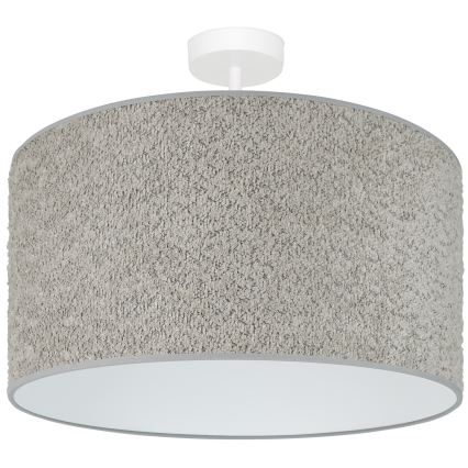 Brilagi - Lampadario a sospensione con filo BOUCLE ROLLER 1xE27/15W/230V diametro 45 cm grigio