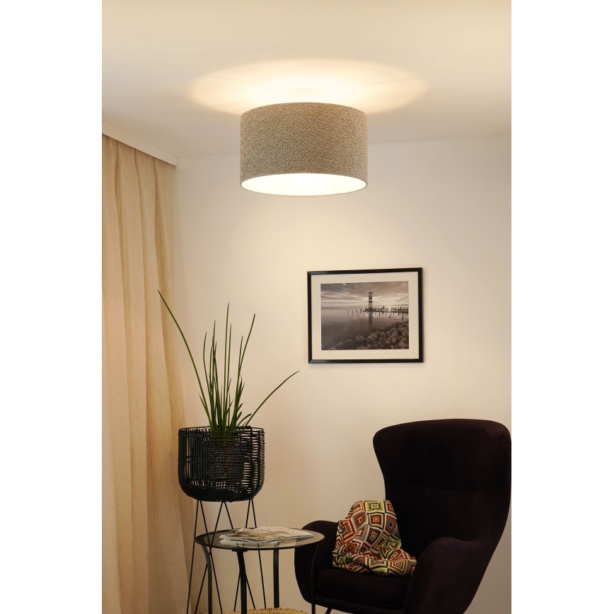 Brilagi - Lampadario a sospensione con filo BOUCLE ROLLER 1xE27/15W/230V diametro 45 cm grigio