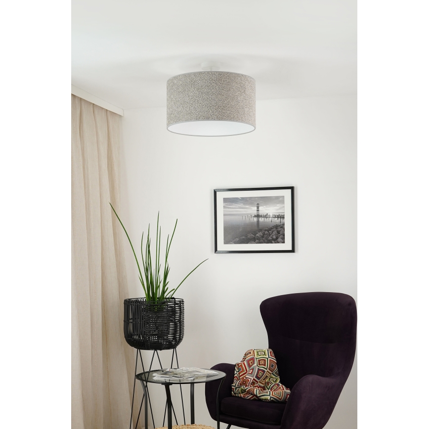 Brilagi - Lampadario a sospensione con filo BOUCLE ROLLER 1xE27/15W/230V diametro 45 cm grigio