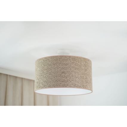 Brilagi - Lampadario a sospensione con filo BOUCLE ROLLER 1xE27/15W/230V diametro 45 cm marrone