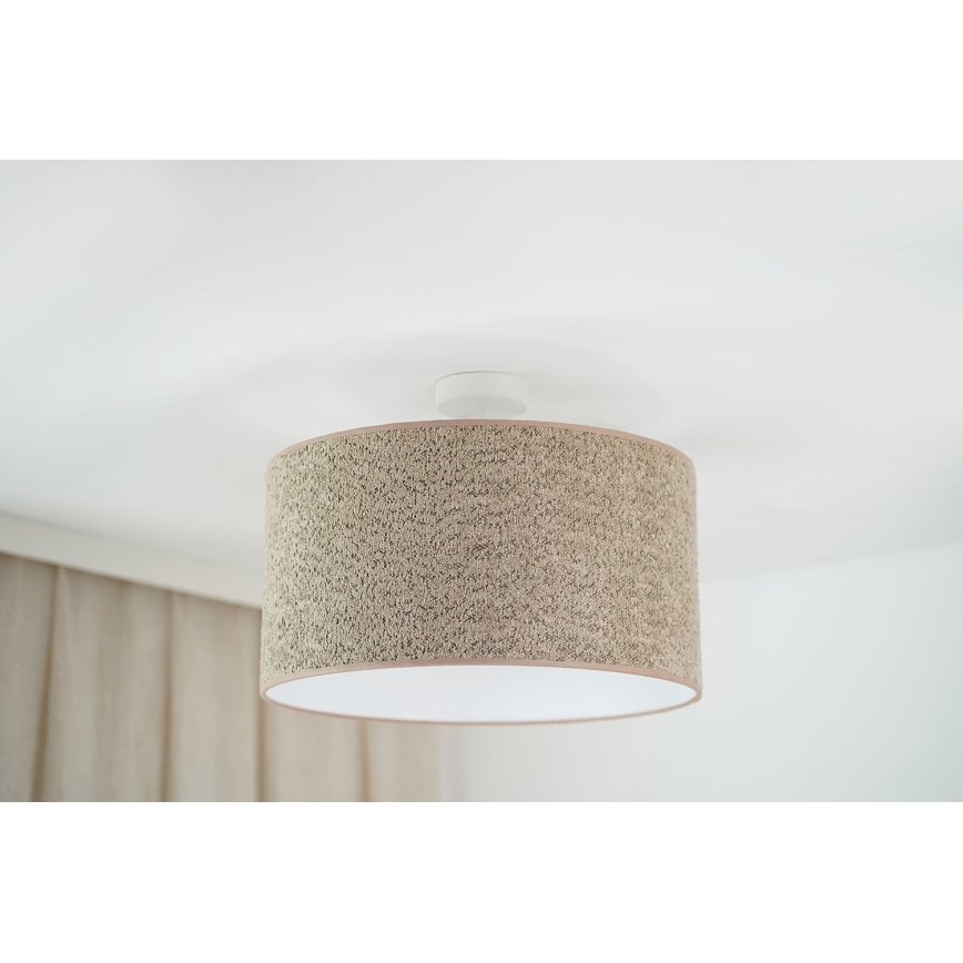 Brilagi - Lampadario a sospensione con filo BOUCLE ROLLER 1xE27/15W/230V diametro 45 cm marrone