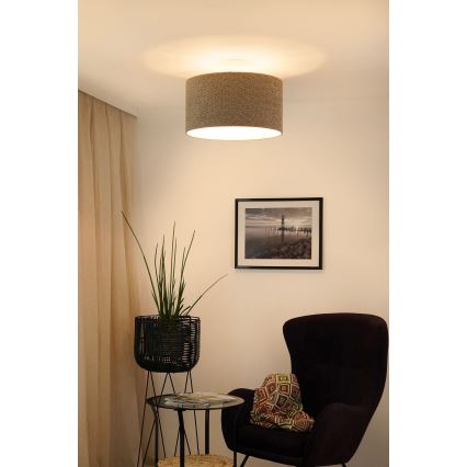 Brilagi - Lampadario a sospensione con filo BOUCLE ROLLER 1xE27/15W/230V diametro 45 cm marrone