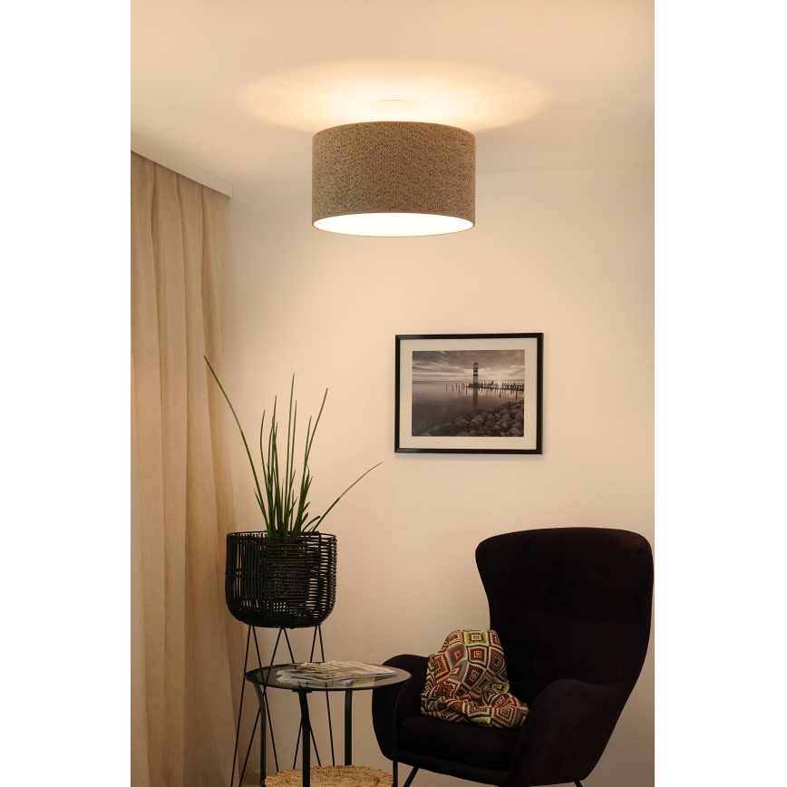 Brilagi - Lampadario a sospensione con filo BOUCLE ROLLER 1xE27/15W/230V diametro 45 cm marrone