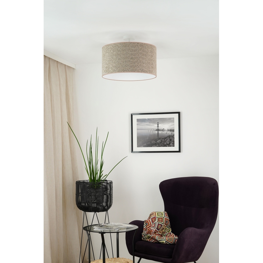 Brilagi - Lampadario a sospensione con filo BOUCLE ROLLER 1xE27/15W/230V diametro 45 cm marrone