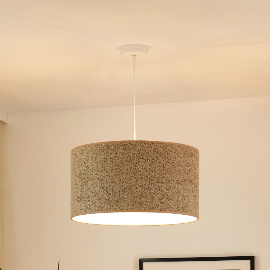 Brilagi - Lampadario a sospensione con filo BOUCLE ROLLER 1xE27/15W/230V diametro 50 cm marrone
