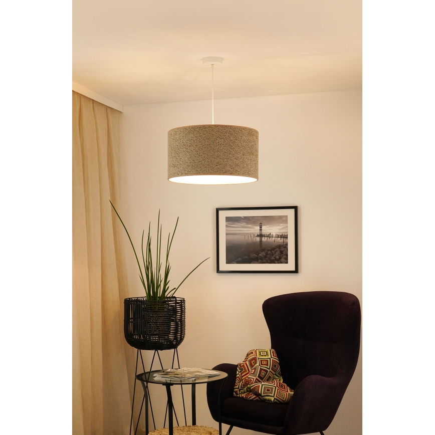 Brilagi - Lampadario a sospensione con filo BOUCLE ROLLER 1xE27/15W/230V diametro 50 cm marrone