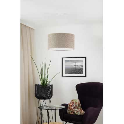 Brilagi - Lampadario a sospensione con filo BOUCLE ROLLER 1xE27/15W/230V diametro 50 cm marrone