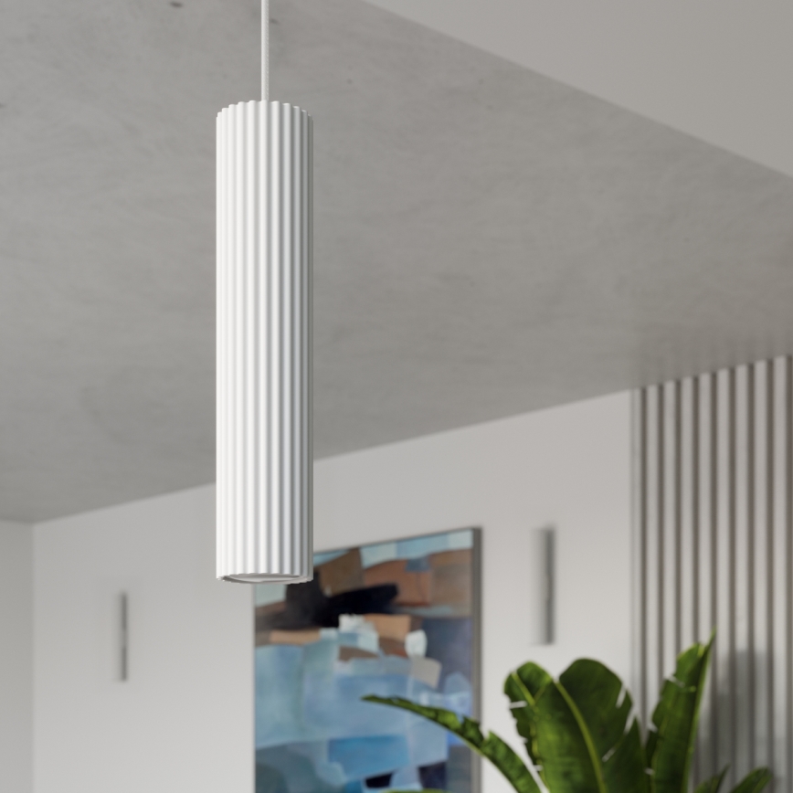 Brilagi - Lampadario a sospensione con filo CRESTO 1xGU10/10W/230V bianco