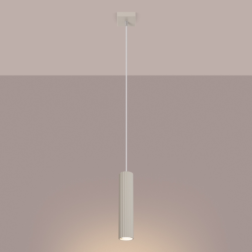 Brilagi - Lampadario a sospensione con filo CRESTO 1xGU10/10W/230V color crema