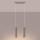 Brilagi - Lampadario a sospensione con filo CRESTO 2xGU10/10W/230V taupe