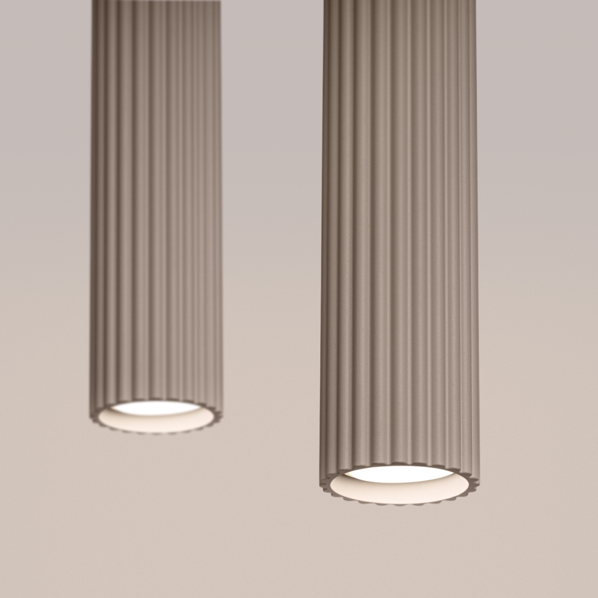 Brilagi - Lampadario a sospensione con filo CRESTO 2xGU10/10W/230V taupe