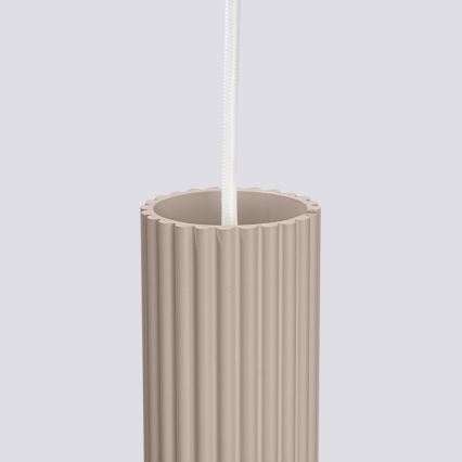 Brilagi - Lampadario a sospensione con filo CRESTO 3xGU10/10W/230V taupe