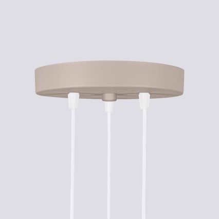 Brilagi - Lampadario a sospensione con filo CRESTO 3xGU10/10W/230V taupe
