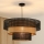 Brilagi - Lampadario a sospensione con filo DAKOTA LUNETA 1xE27/15W/230V diametro 60 cm nero/beige