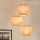 Brilagi - Lampadario a sospensione con filo DALLAS 3xE27/15W/230V marrone/color crema/bianco