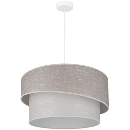 Brilagi - Lampadario a sospensione con filo DOVER SHINE 1xE27/15W/230V diametro 50 cm grigio/color crema