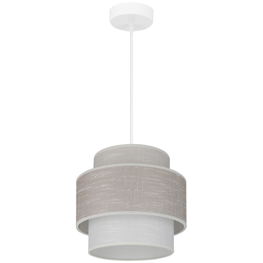 Brilagi - Lampadario a sospensione con filo DOVER SPACE 1xE27/15W/230V diametro 25 cm grigio/color crema