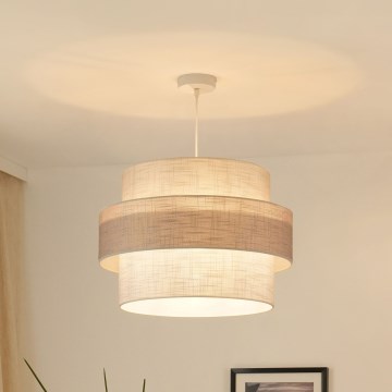 Brilagi - Lampadario a sospensione con filo DOVER SPACE 1xE27/15W/230V diametro 50 cm grigio/color crema
