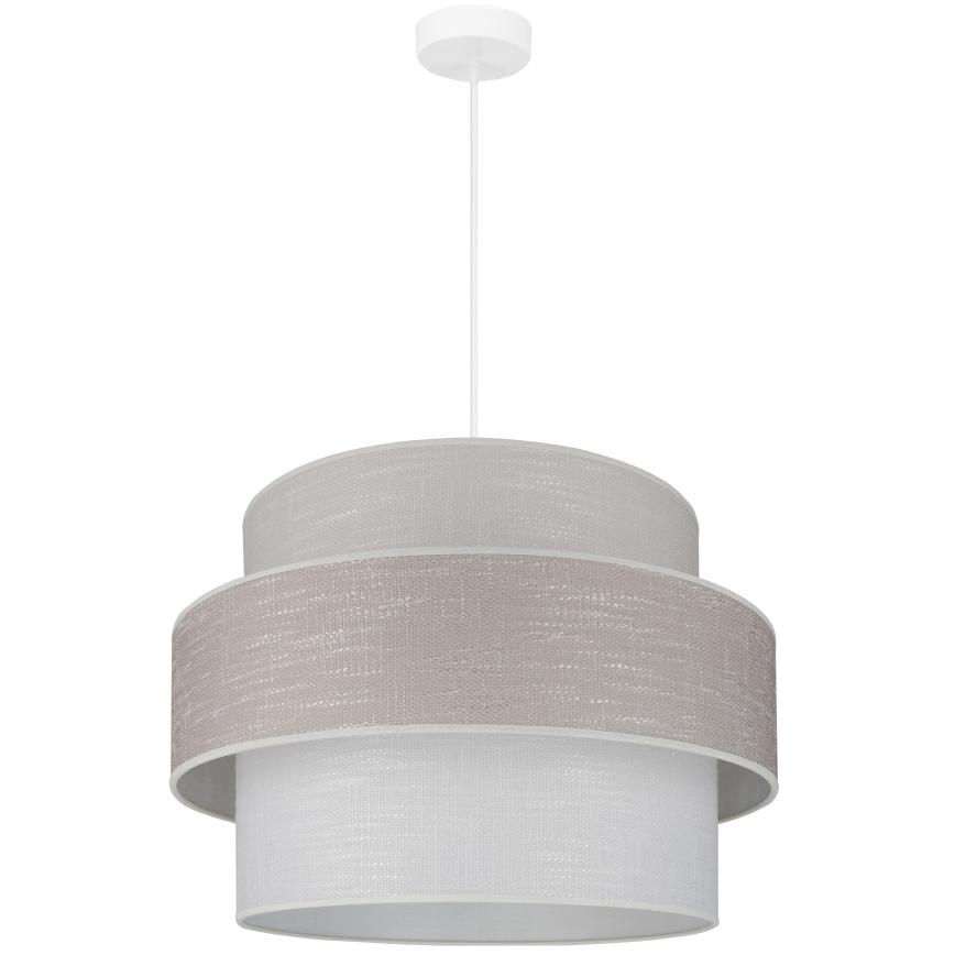 Brilagi - Lampadario a sospensione con filo DOVER SPACE 1xE27/15W/230V diametro 50 cm grigio/color crema