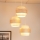 Brilagi - Lampadario a sospensione con filo DOVER SPACE 3xE27/15W/230V grigio/color crema