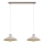 Brilagi - Lampadario a sospensione con filo FLAMENGO 2xE27/60W/230V beige