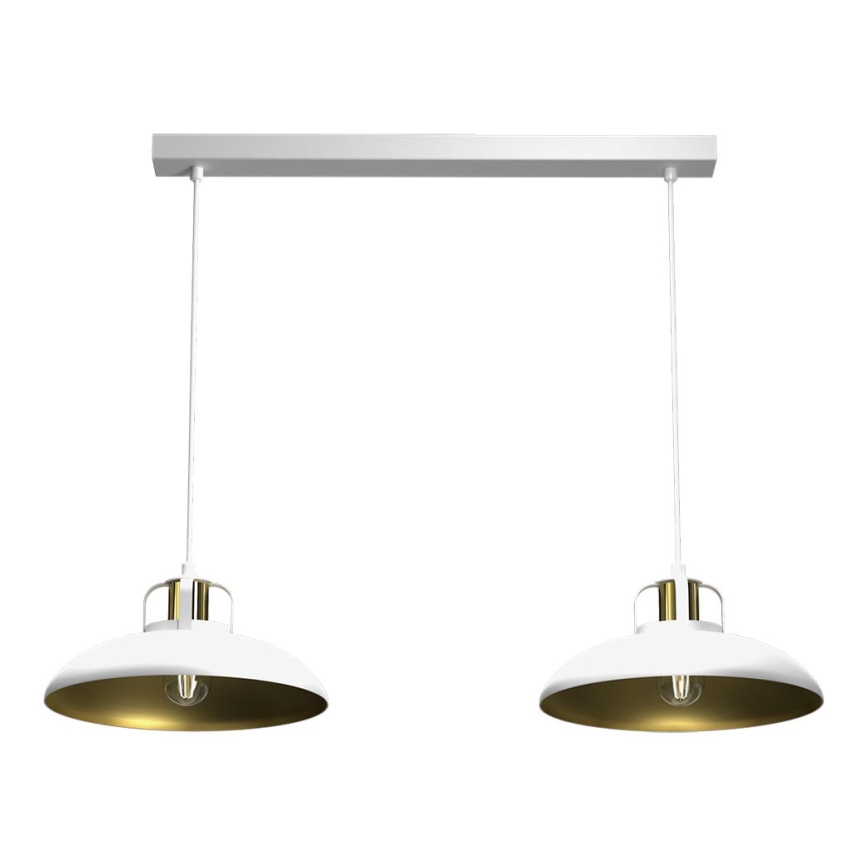 Brilagi - Lampadario a sospensione con filo FLAMENGO 2xE27/60W/230V bianco