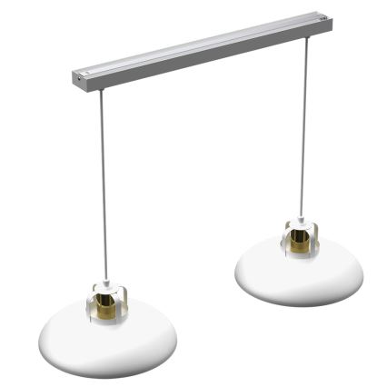 Brilagi - Lampadario a sospensione con filo FLAMENGO 2xE27/60W/230V bianco