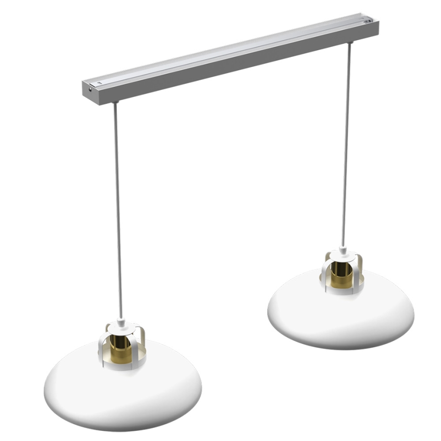 Brilagi - Lampadario a sospensione con filo FLAMENGO 2xE27/60W/230V bianco