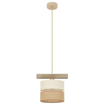 Brilagi - Lampadario a sospensione con filo FOREST 1xE27/15W/230V pino/beige/color crema