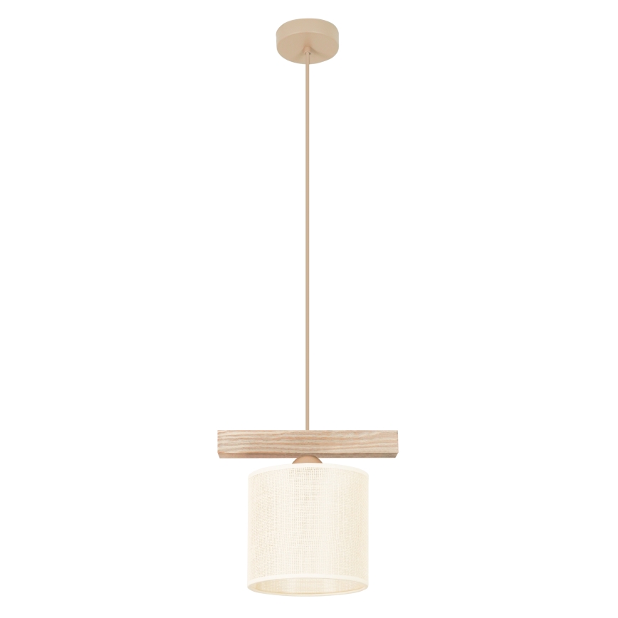 Brilagi - Lampadario a sospensione con filo FOREST 1xE27/15W/230V pino/marrone/color crema