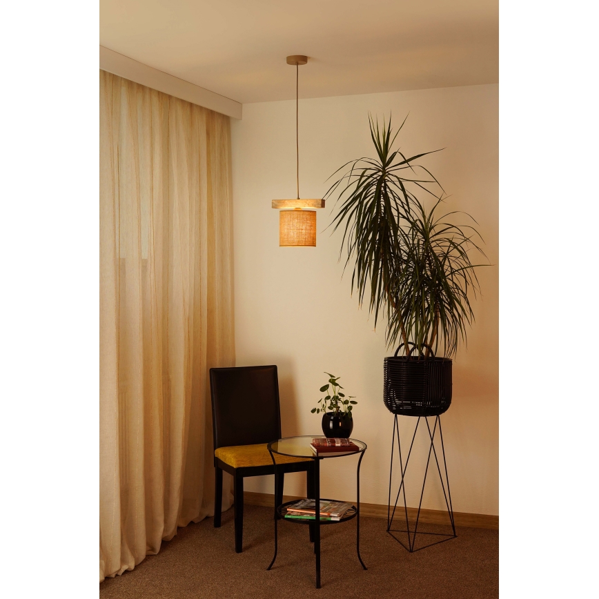 Brilagi - Lampadario a sospensione con filo FOREST 1xE27/15W/230V pino/marrone