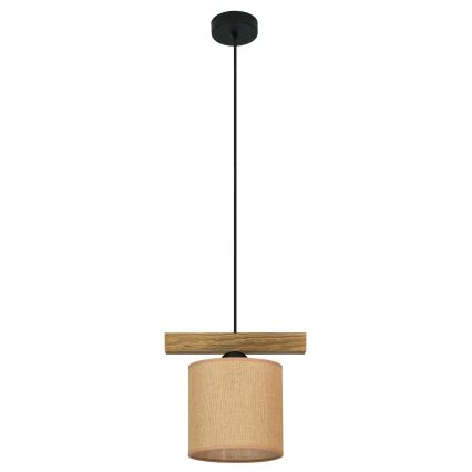 Brilagi - Lampadario a sospensione con filo FOREST 1xE27/15W/230V pino/marrone/nero