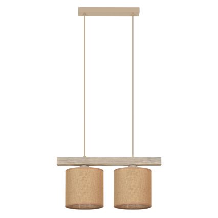 Brilagi - Lampadario a sospensione con filo FOREST 2xE27/15W/230V pino/marrone