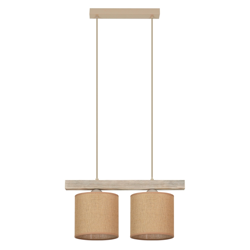 Brilagi - Lampadario a sospensione con filo FOREST 2xE27/15W/230V pino/marrone