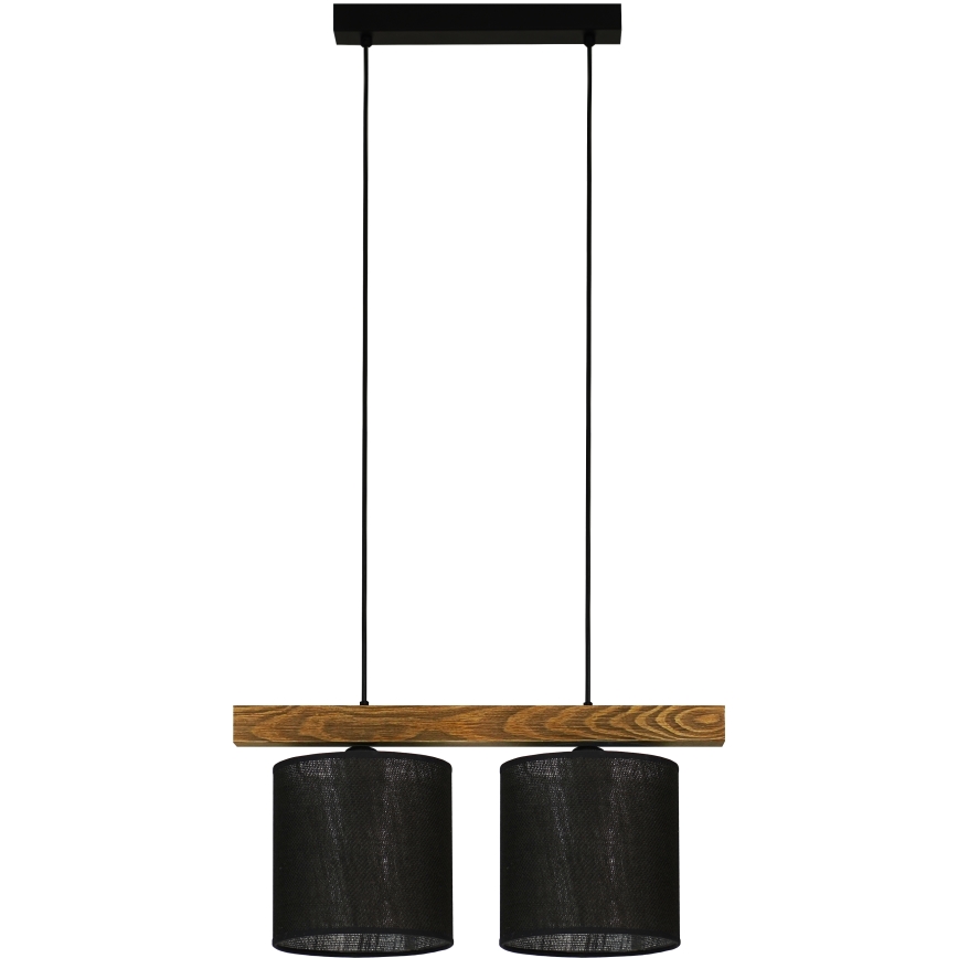 Brilagi - Lampadario a sospensione con filo FOREST 2xE27/15W/230V pino/nero