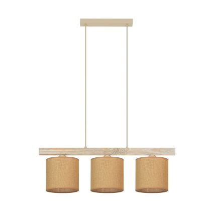 Brilagi - Lampadario a sospensione con filo FOREST 3xE27/15W/230V pino/marrone