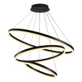 Brilagi - Lampadario a sospensione con filo LED dimmerabile CIRCLE LED/125W/230V 3000-6500K nero + telecomando