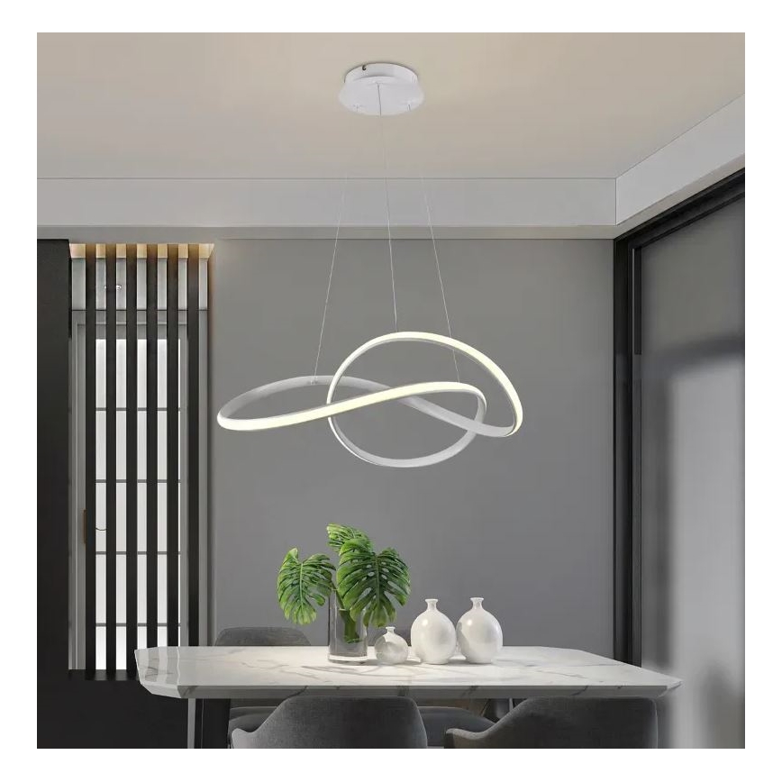 Brilagi - Lampadario a sospensione con filo LED dimmerabile COSMOWAVE LED/70W/230V 3000-6500K bianco + telecomando